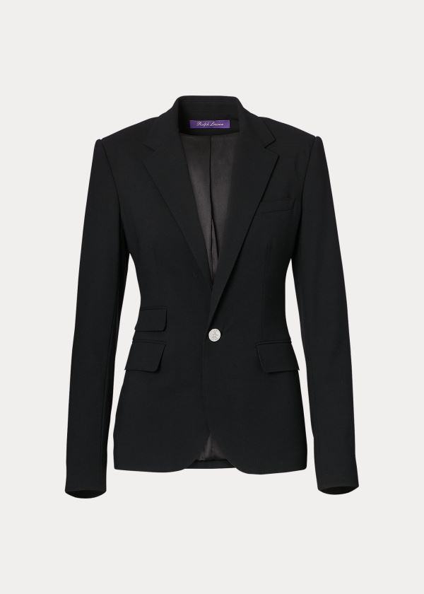 Chaquetas Ralph Lauren Mujer Negros - Parker Stretch Wool - PIGLV6723